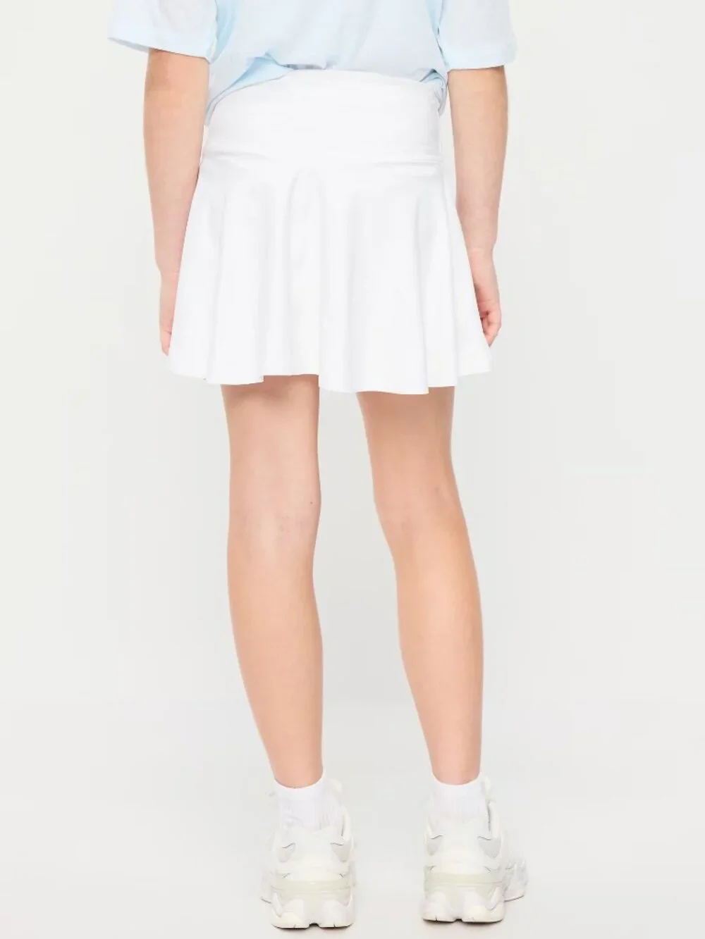 Old Navy Girl’s PowerSoft Active-Wear High-Waist Skort (Calla Lilies Off White)